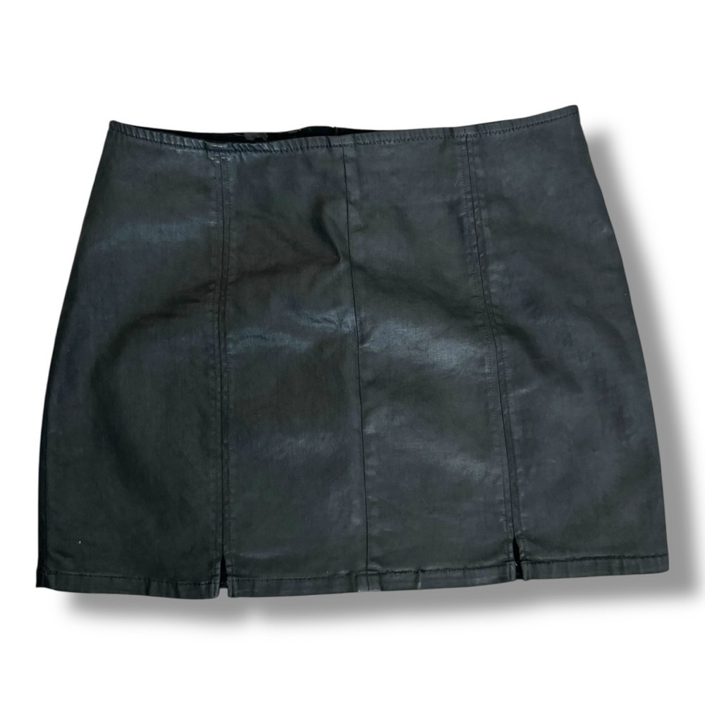 AG Adriano Goldschmied Adaline Paneled Black Mini Skirt Size 32 (US 12) - Picture 2 of 6